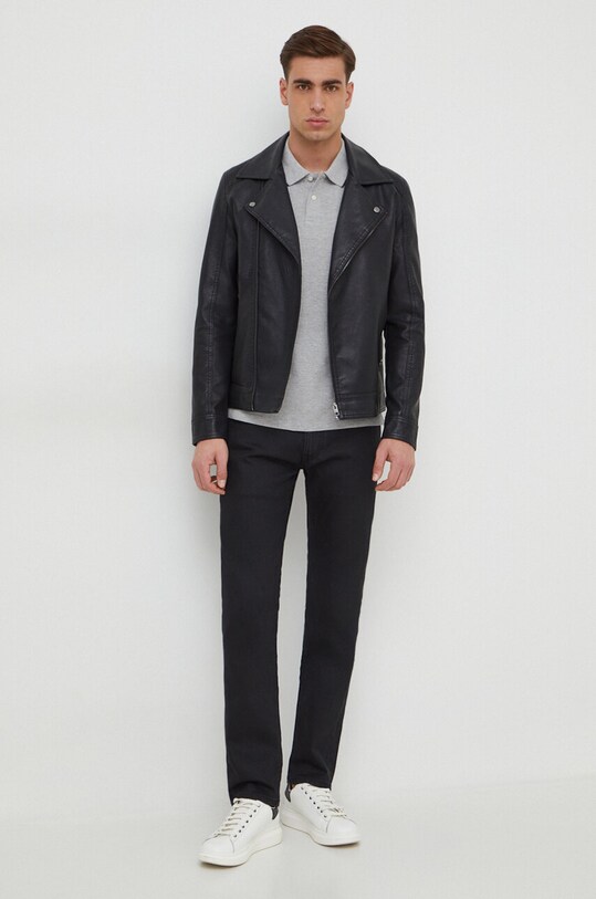 Pepe Jeans jeansy STRAIGHT JEANS COATED PM207398 czarny SS24