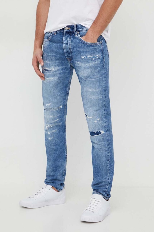 Pepe Jeans jeansy TAPERED JEANS REPAIR niebieski PM207400