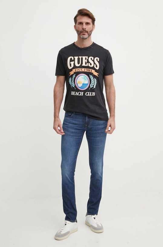 Τζιν παντελόνι Guess MIAMI M4GAN1.D4Z24 μπλε SS24