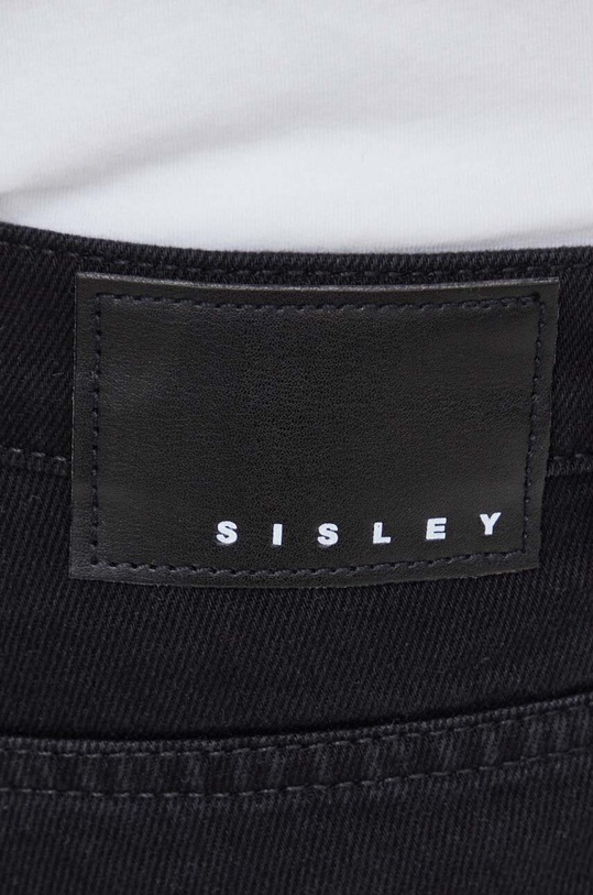 Τζιν παντελόνι Sisley μαύρο 46V1SE01X