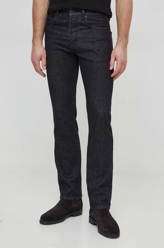 Τζιν παντελόνι Sisley μαύρο 4TLASE01R