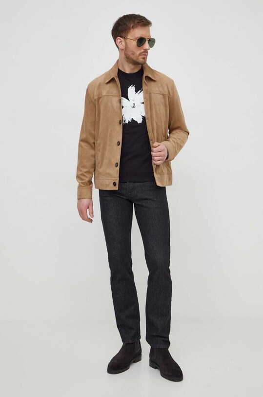 Sisley jeansi 4TLASE01R negru SS24