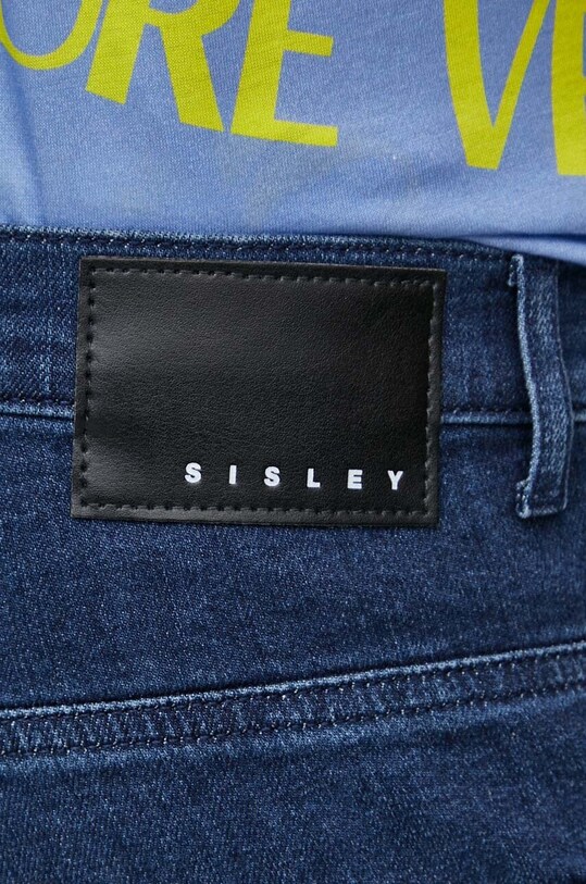 Τζιν παντελόνι Sisley σκούρο μπλε 4WBMSE027