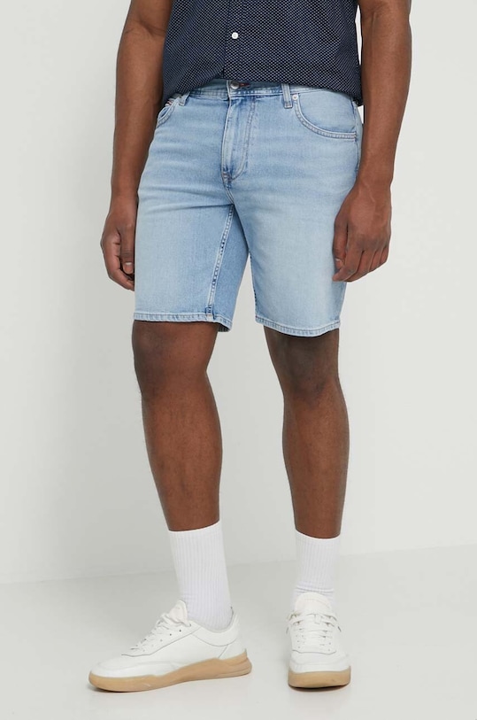 Tommy Hilfiger szorty jeansowe z elastanem niebieski MW0MW35178