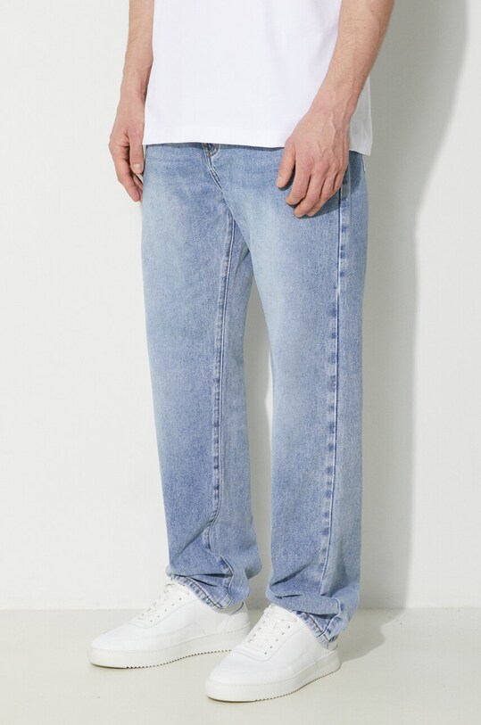 Oblečenie Rifle Billionaire Boys Club Diamond & Dollar Embroidered Denim B24152 modrá