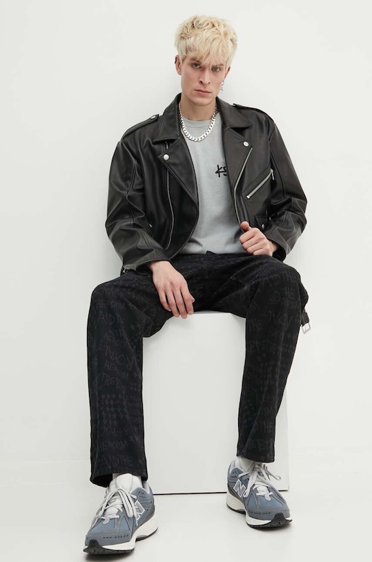 Džíny KSUBI anti k heroism MPS24DJ044 černá SS24