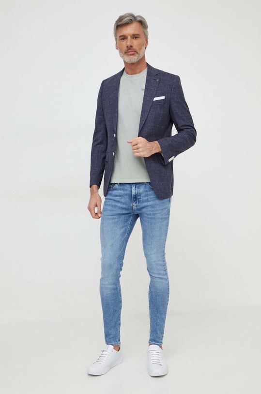 Rifle Calvin Klein Jeans J30J324843 modrá SS24