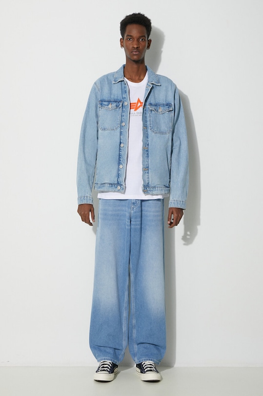 Džíny Carhartt WIP Simple Pant I022947.01ZO modrá AA00