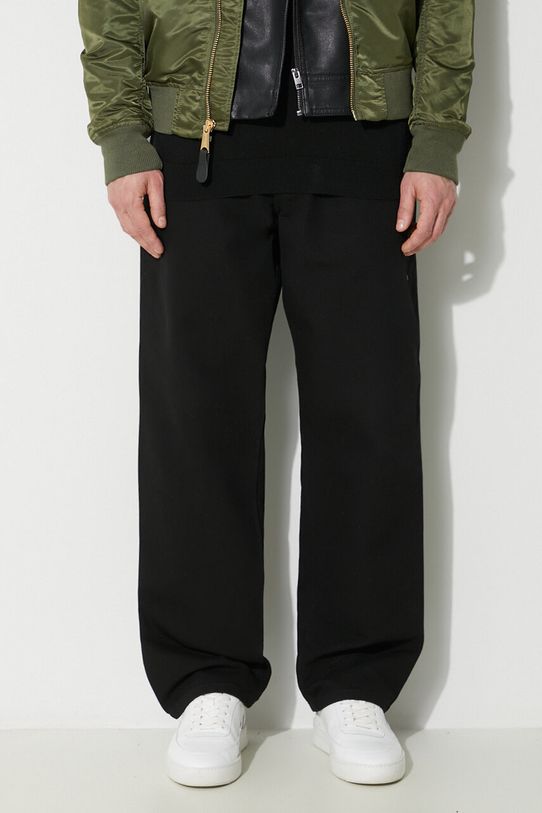 Džíny Carhartt WIP Single Knee Pant černá I031497.8902