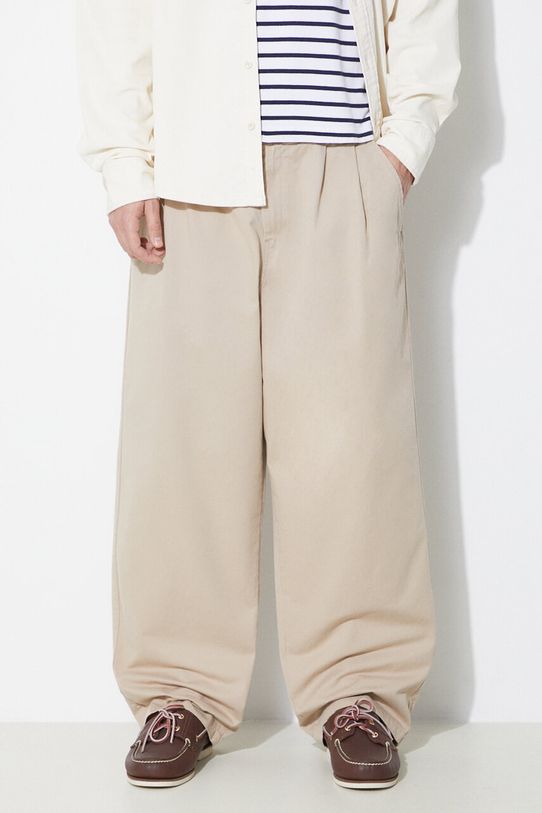 Carhartt WIP cotton trousers Marv Pant cotton beige I033129.G106