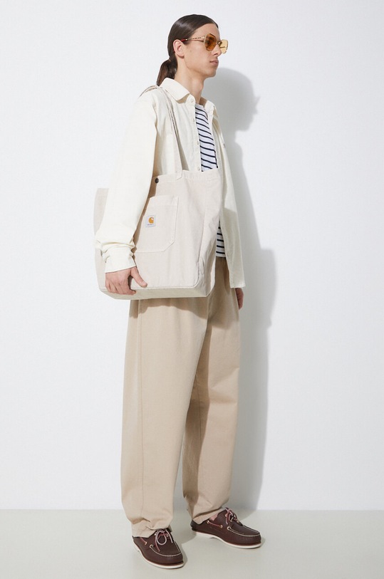 Carhartt WIP cotton trousers Marv Pant I033129.G106 beige SS24