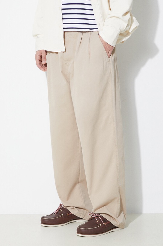 Carhartt WIP cotton trousers Marv Pant beige I033129.G106