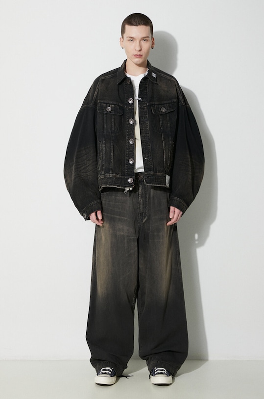 Maison MIHARA YASUHIRO jeansy Light Denim Wide Pants J12PT022 czarny SS24