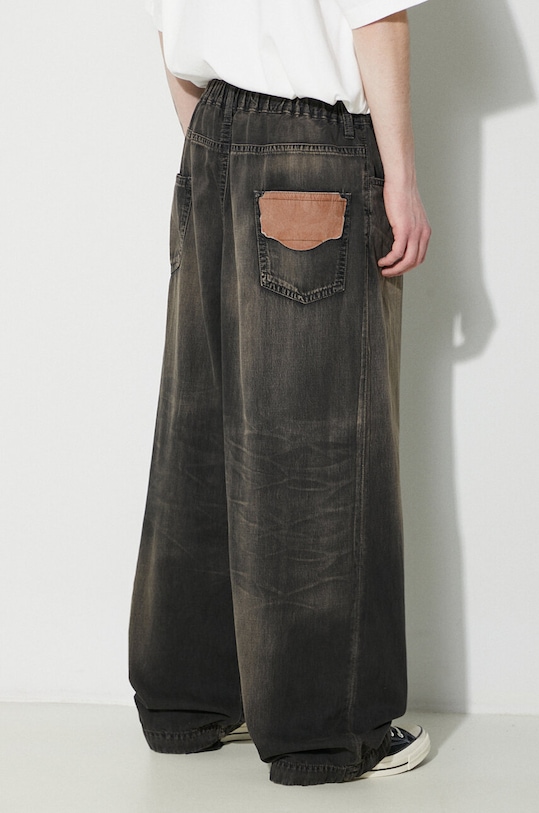 Odzież Maison MIHARA YASUHIRO jeansy Light Denim Wide Pants J12PT022 czarny