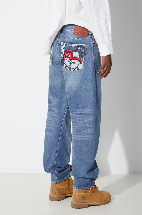 Clothing Evisu jeans GH Printed 2ESHTM4JE1040 blue