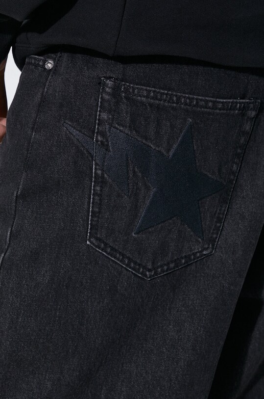 A Bathing Ape jeans Metal Logo Pin Denim Pants 1J80150053