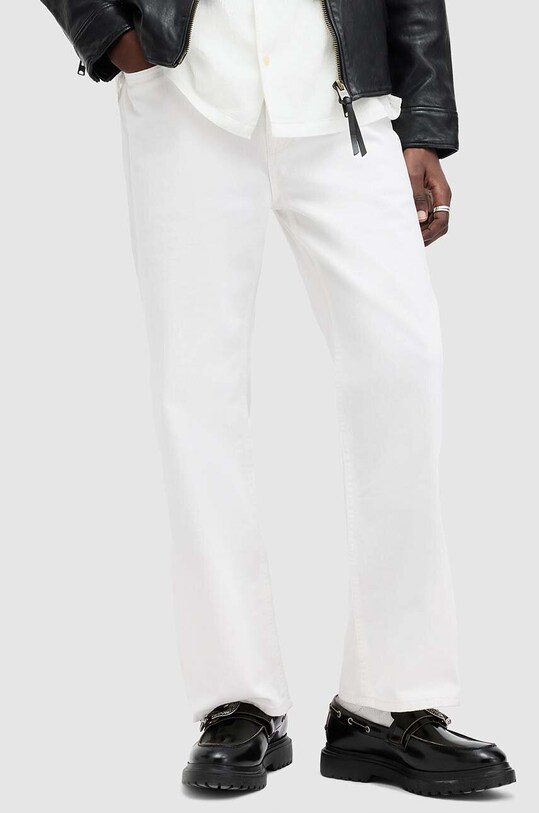Bombažne kavbojke AllSaints LENNY M010EA bela AW24