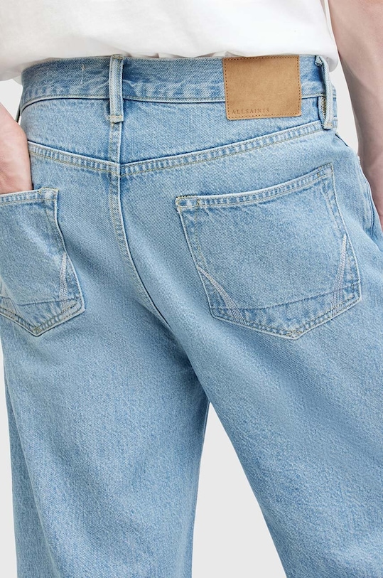AllSaints jeansy bawełniane LENNY niebieski M010EA