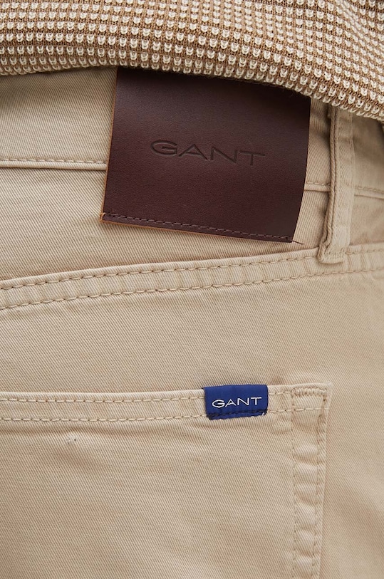 Gant pantaloni bej 1000368