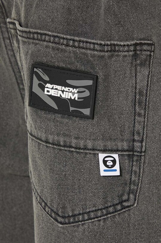 AAPE jeansy AAPJNMA665XXM szary