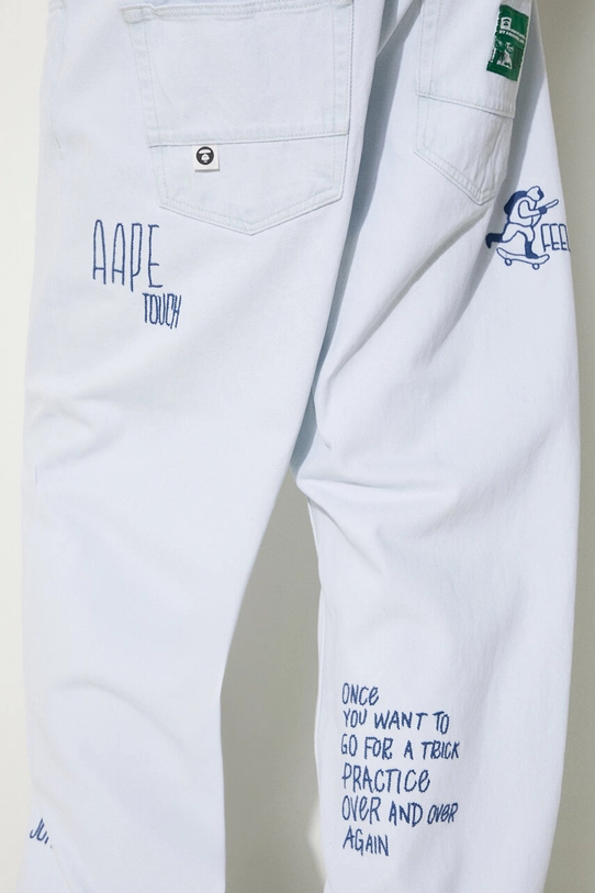 AAPE jeans blue AAPJNMA681XAM