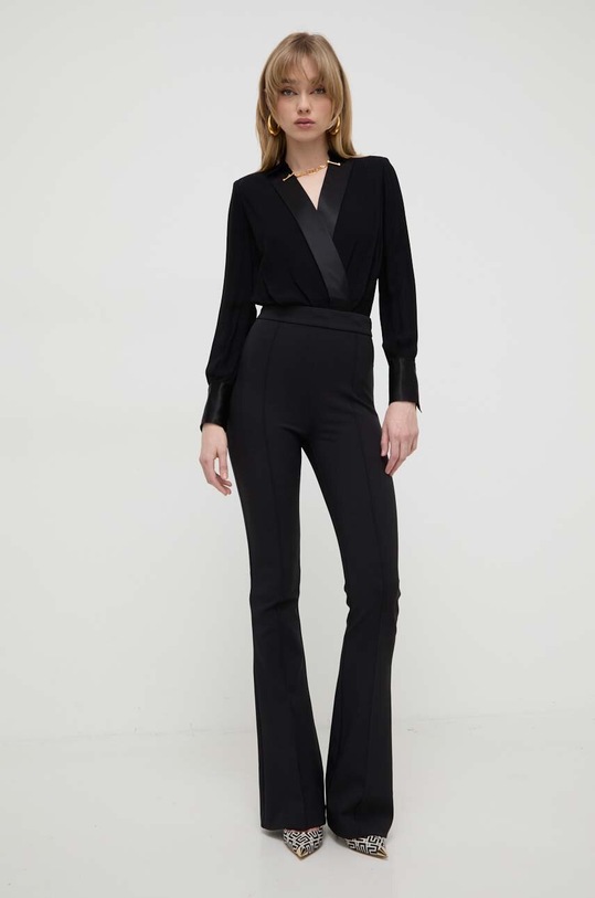 Elisabetta Franchi kombinezon tkanina czarny TU00641E2