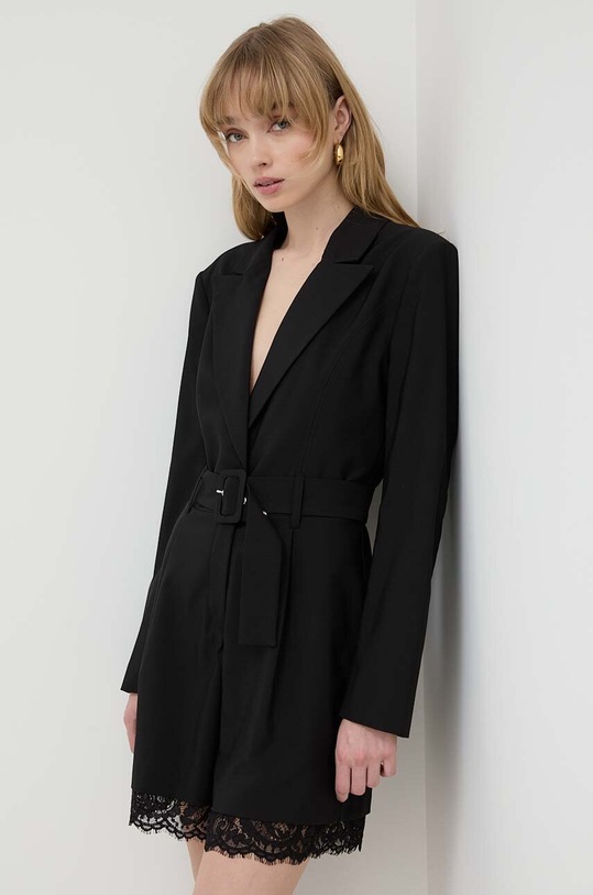 Twinset kombinezon tkanina czarny 241AP2077