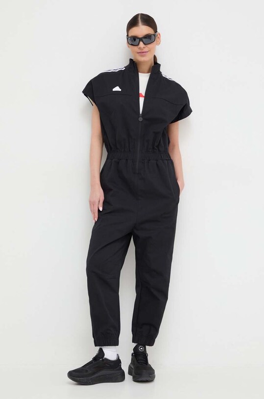 adidas salopetă din bumbac TIRO uni negru IN7335