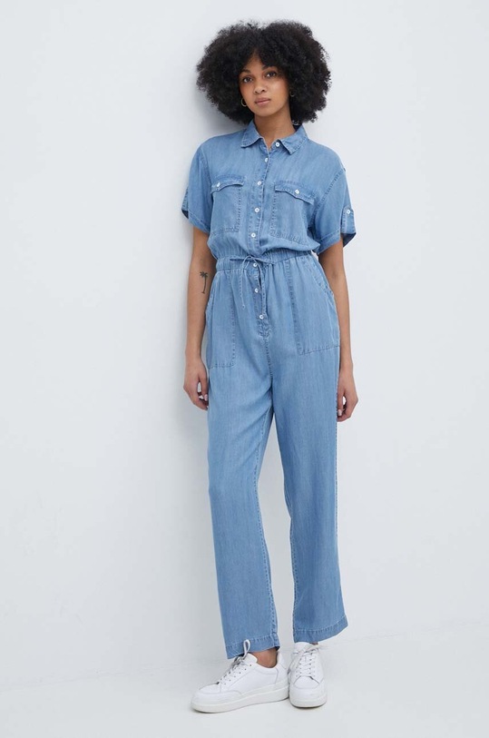 Overal Pepe Jeans ELVIRA látka modrá PL230480