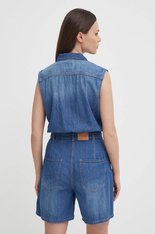 Одяг Бавовняний комбінезон Pepe Jeans JESS PL230488 блакитний