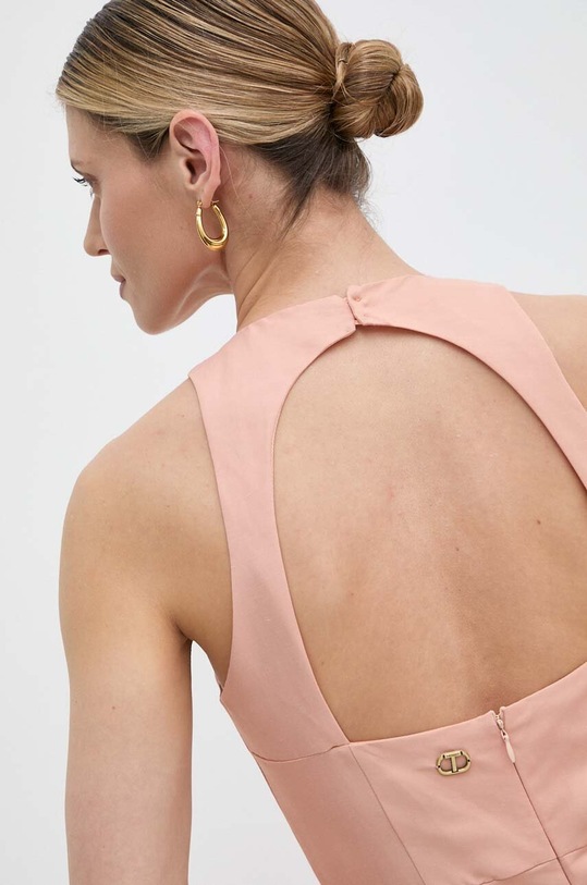 Twinset kombinezon z domieszką lnu pomarańczowy 241TT2105