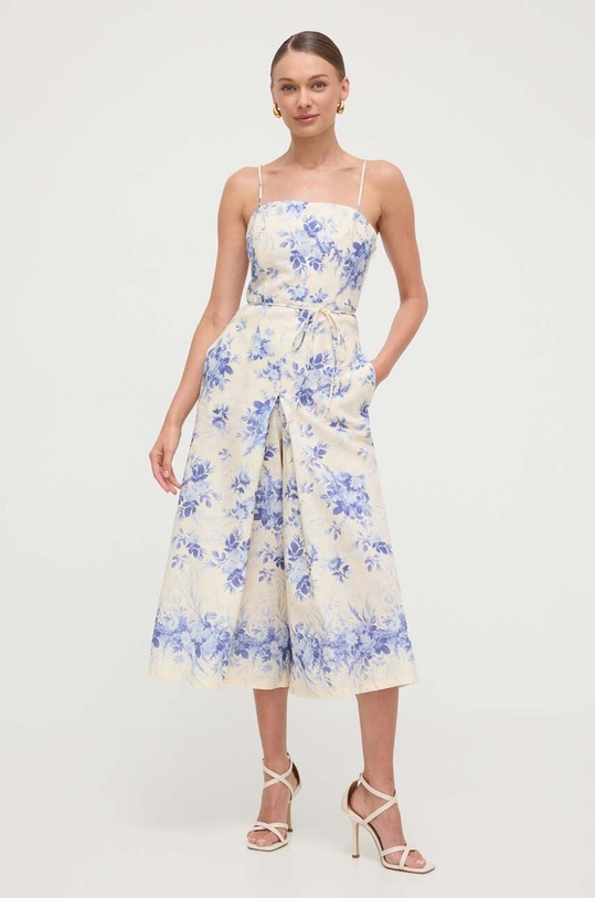 Twinset salopeta din in 241TT2420 albastru SS24