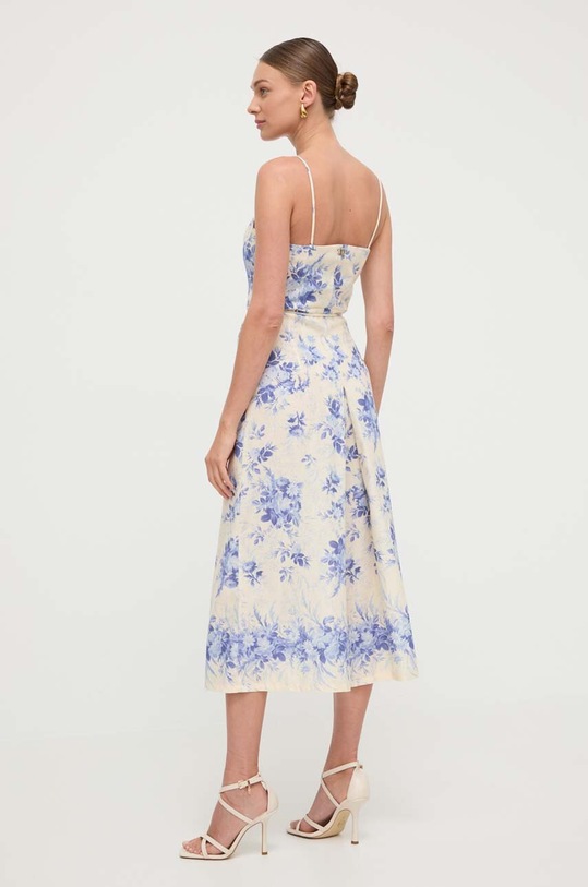 Îmbrăcăminte Twinset salopeta din in 241TT2420 albastru