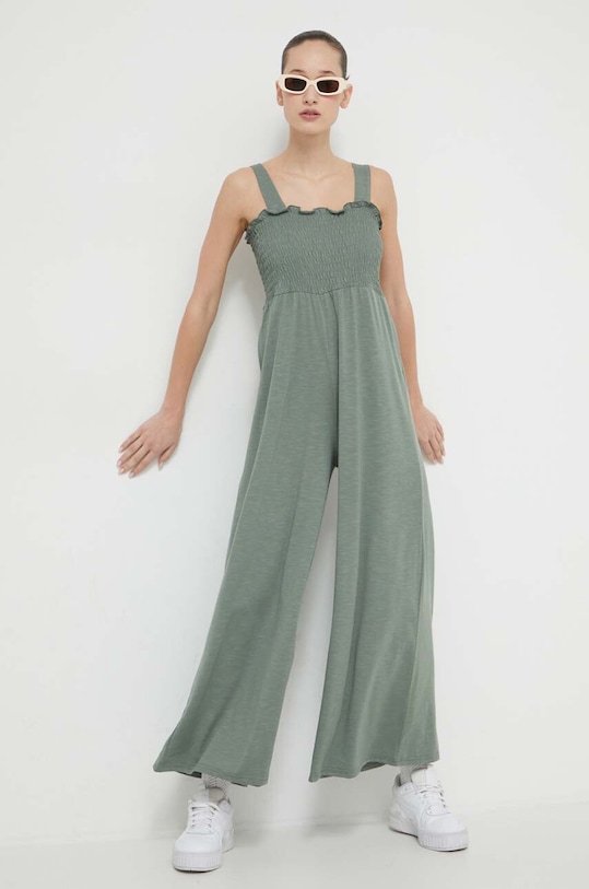 Kombinezon Roxy Just Passing By bez uzorka zelena ERJKO03001