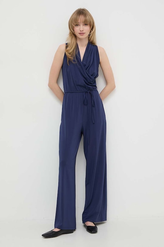 Weekend Max Mara tuta elegante tessuto blu navy 2415641012600