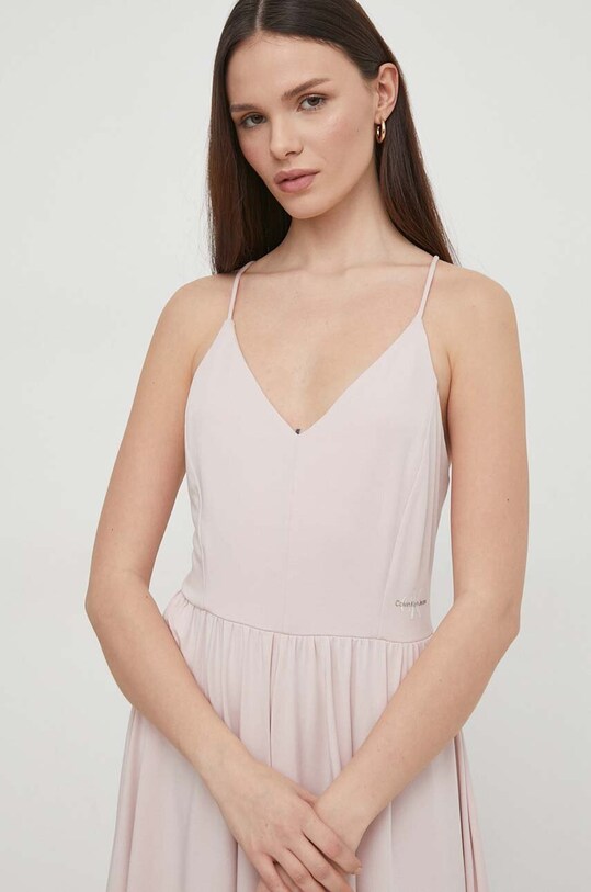 Ολόσωμη φόρμα Calvin Klein Jeans ροζ J20J223315
