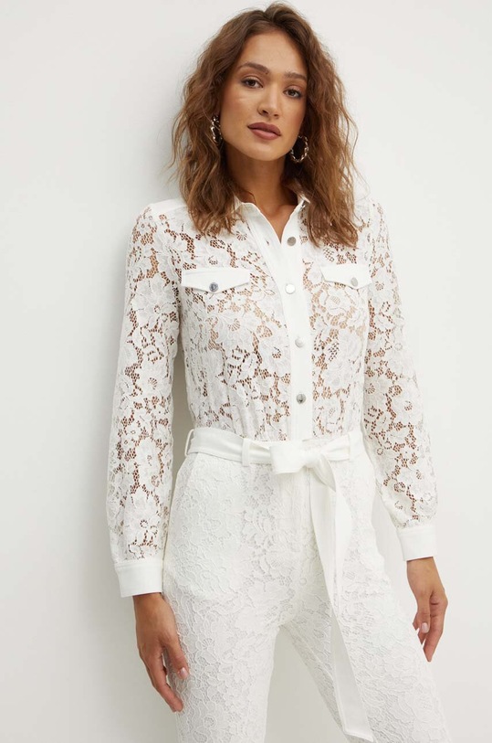Ολόσωμη φόρμα Morgan PIOLI PIOLI PIOLI.OFF.WHITE μπεζ SS24