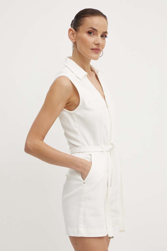 Morgan salopeta jeans SHARL alb SHARL.OFF.WHITE