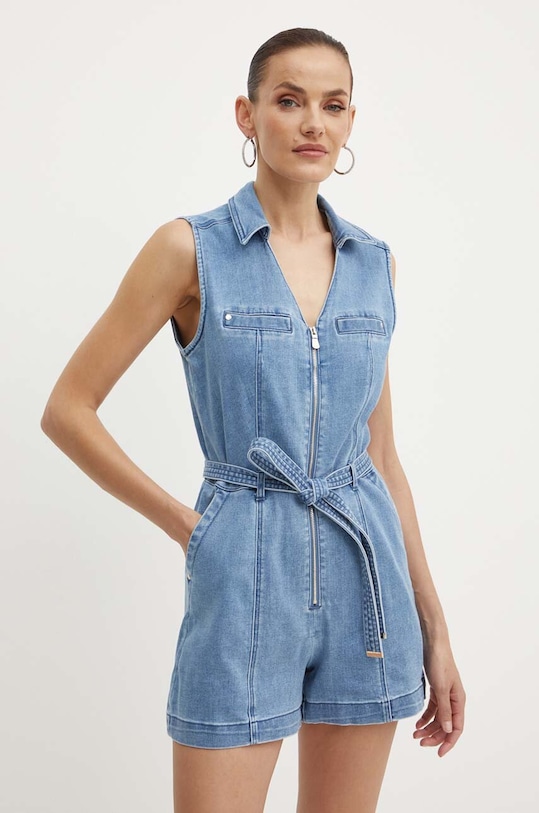 Rifľový overal Morgan SHARL1 rifľovina modrá SHARL1.STONE