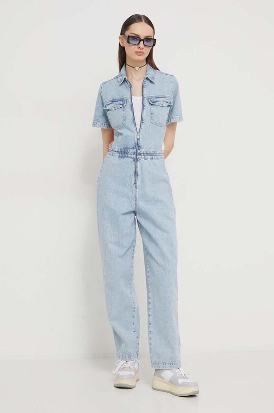 Ολόσωμη φόρμα τζιν Tommy Jeans μπλε DW0DW18112