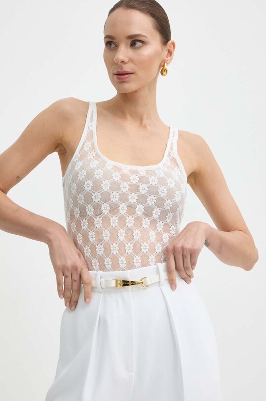 Κορμάκι Bardot ADONI slim λευκό 59253TB.WHITE