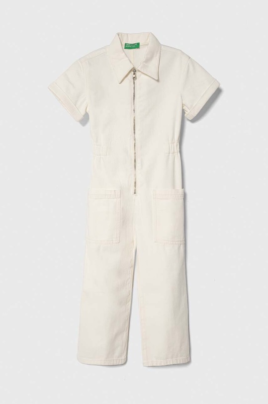 Παιδική ολόσωμη φόρμα United Colors of Benetton βαμβάκι μπεζ 42C2CT00L.G.Seasonal