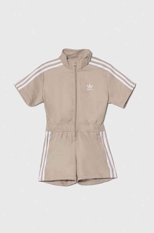 Παιδική ολόσωμη φόρμα adidas Originals κοντό μπεζ IN8385