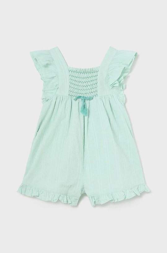 Mayoral kombinezon bawełniany niemowlęcy bawełna turkusowy 1803.4F.Baby.PPYH