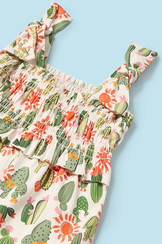 Fete Mayoral salopete din bumbac pentru bebelusi 1841.4L.Baby.PPYH verde