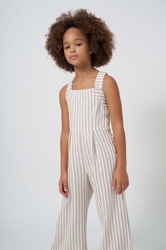 Mayoral salopeta copii cu modele bej 6855.8B.Junior.PPYH