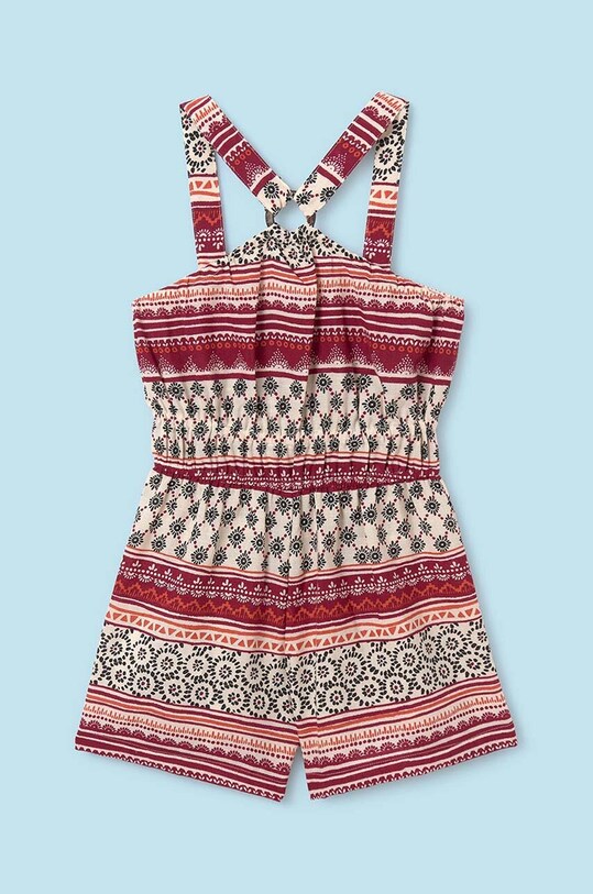 Дитячий комбінезон Mayoral 6856.8E.Junior.PPYH бордо SS24