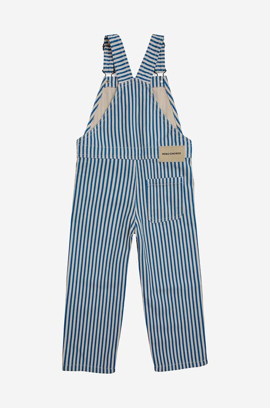 Детский хлопковый комбинезон Bobo Choses 124AC123 голубой SS24