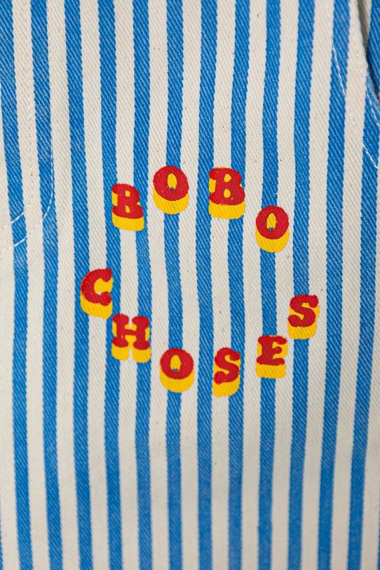 Bobo Choses ogrodniczki bawełniane dziecięce niebieski 124AC123