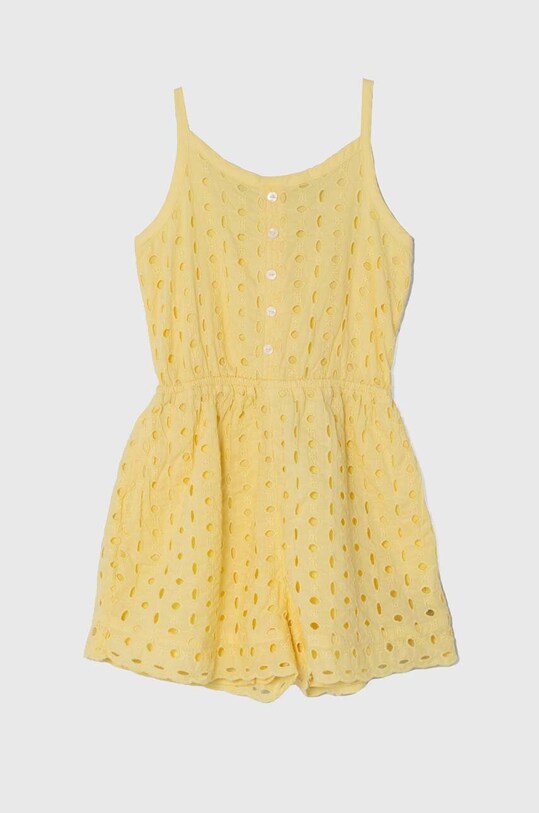 Abercrombie & Fitch kombinezon bawełniany bawełna żółty KI259.4042